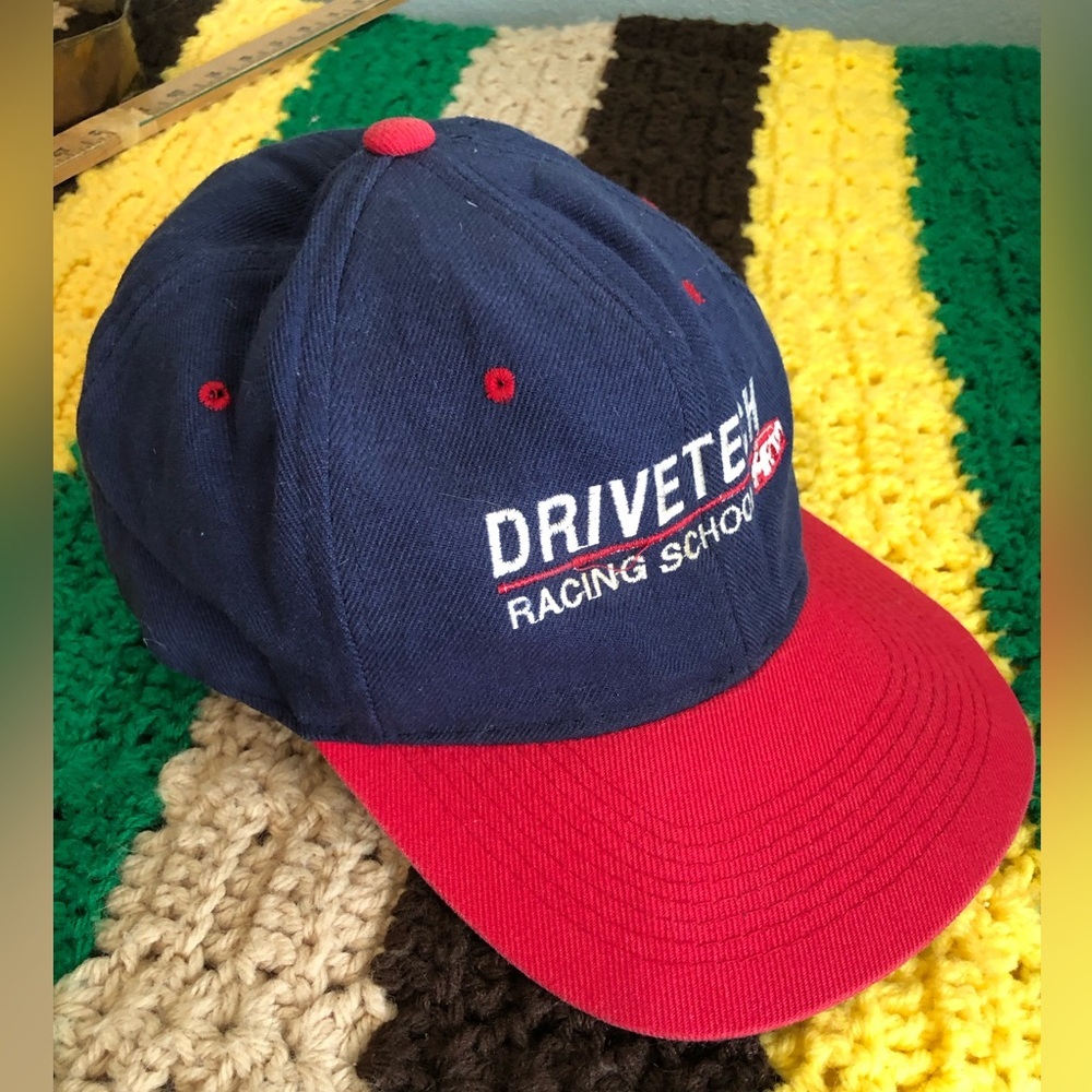 vtg drive tech driving school wool mix cap